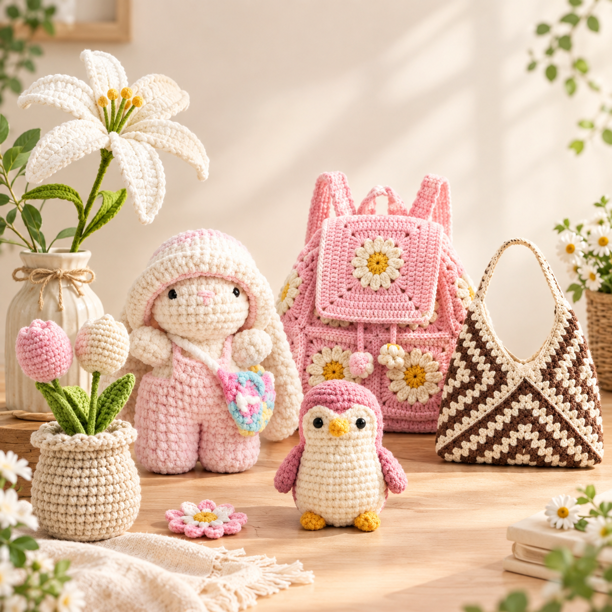 Handmade crochet by The Crafted Knot