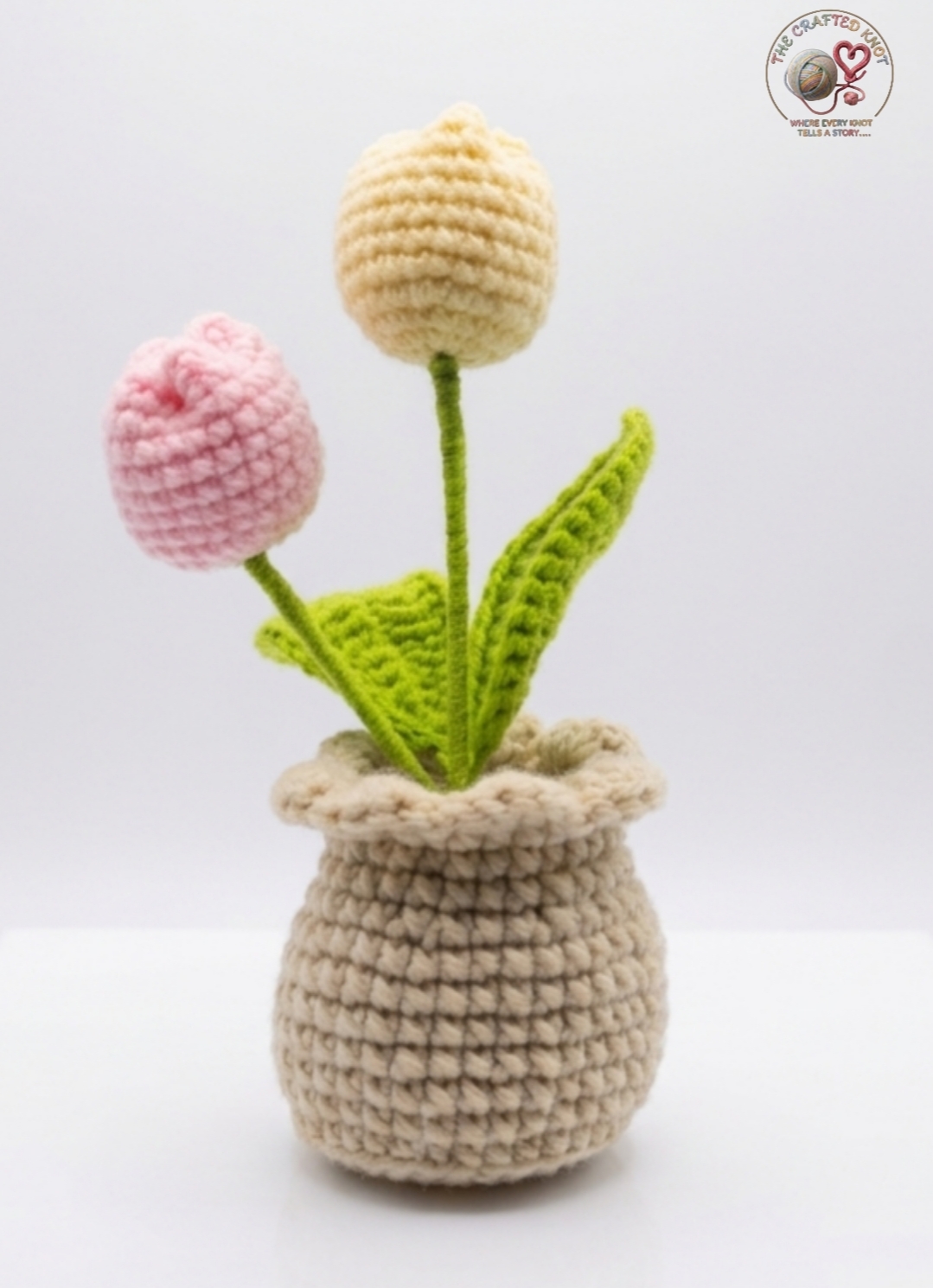 Crochet Tulip Flower Pot Pattern