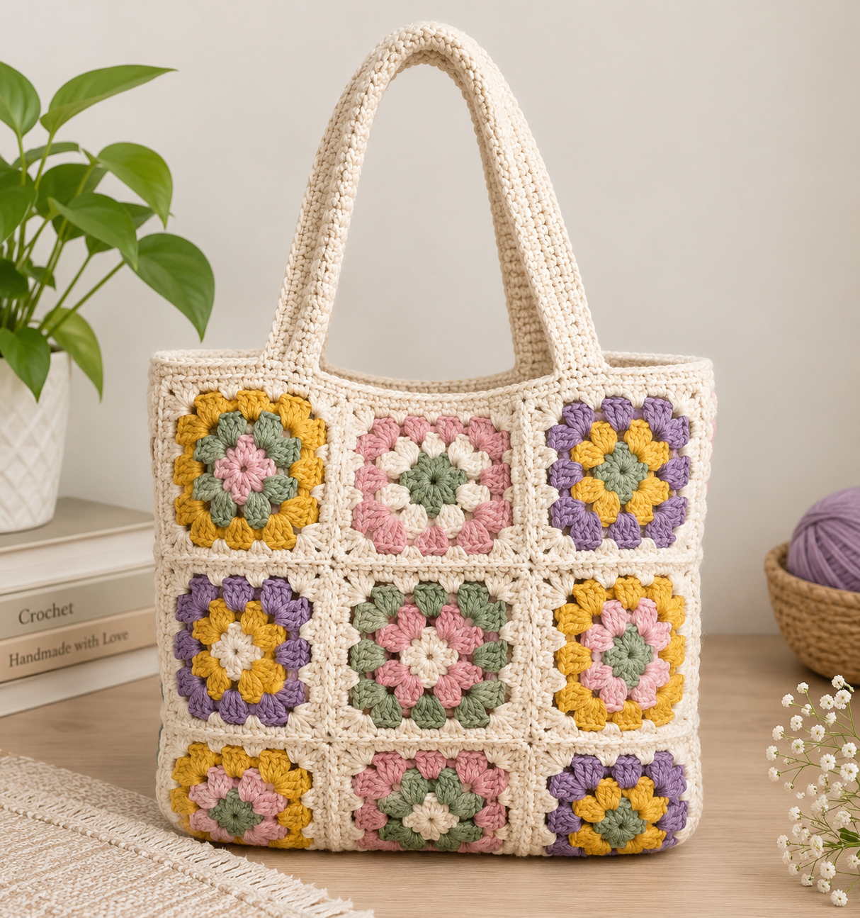 CLASSIC GRANNY SQUARE BAG